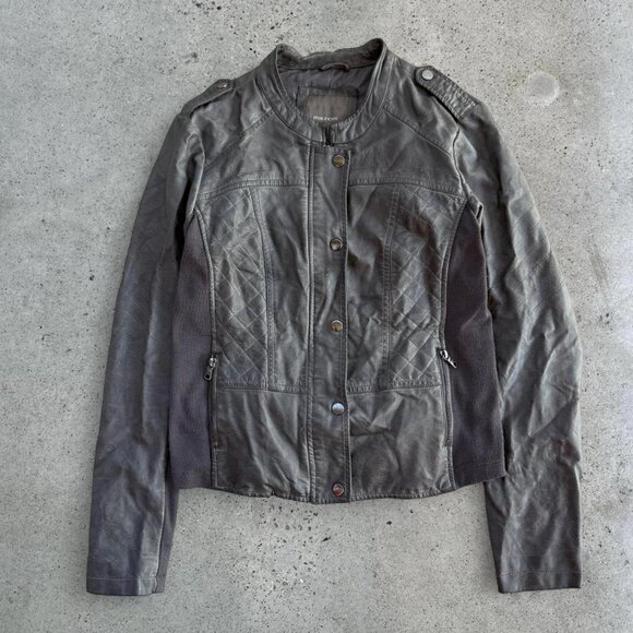 2000s fitted leather jacket - Picture 8 of 8